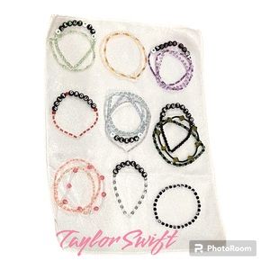 Swarovski Crystal 20 handmade T Swift themed bracelets.